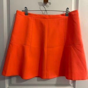 J. Crew Neon Orange Mini Skirt